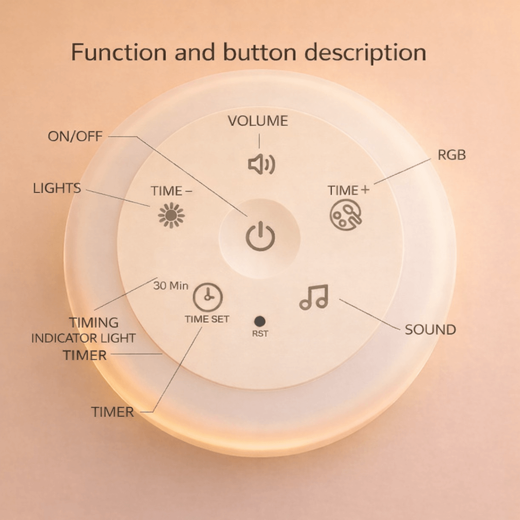 Experience faster, longer baby sleep with Holomas gentle white noise machine