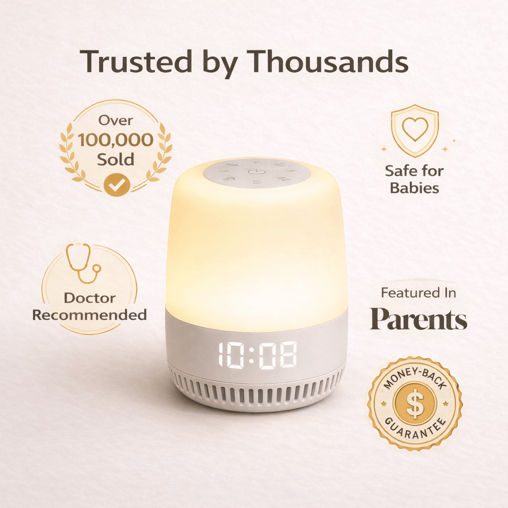Experience faster, longer baby sleep with Holomas gentle white noise machine