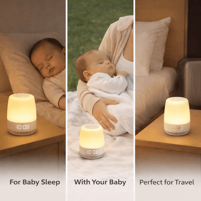 Experience faster, longer baby sleep with Holomas gentle white noise machine